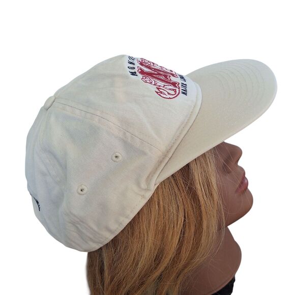 Anthropologie Coney Island Picnic Montauk Major League Cap Baseball Hat Ivory - Picture 5 of 16
